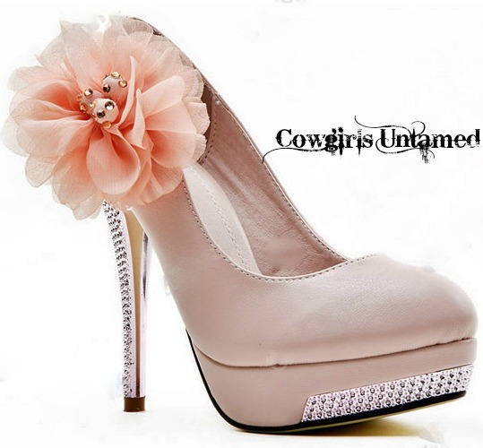High Fashion Cowgirl Gypsy Vintage Bridal Party Soft Light Pink ...