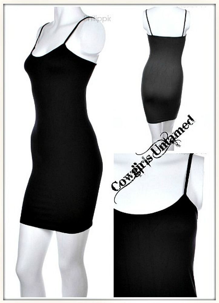 COWGIRL STYLE LINGERIE Fitted Scoop Neck SEAMLESS Slip - 3 COLORS!