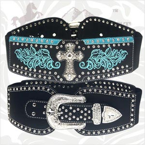 Genuine Leather Western Belts with lots of bling by MONTANA WEST THESE ...