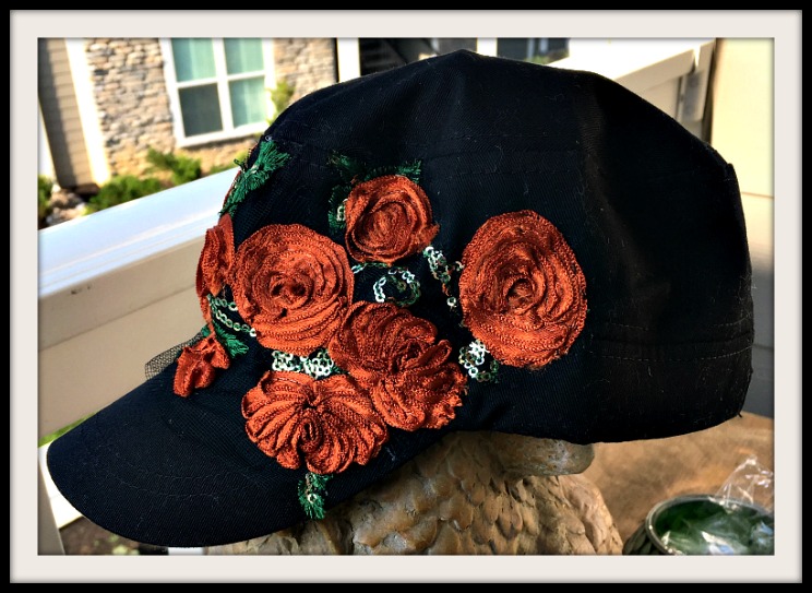 Casette Brodée Et Sequins Fleuris - Neuf Sans étiquette, Unisexe Style Baseball