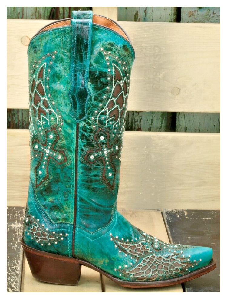 cowgirl boots with angel wings